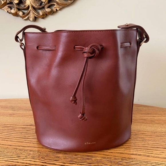 Sezane Handbags - Sezane Farrow Bucket Bag in Natural Heritage